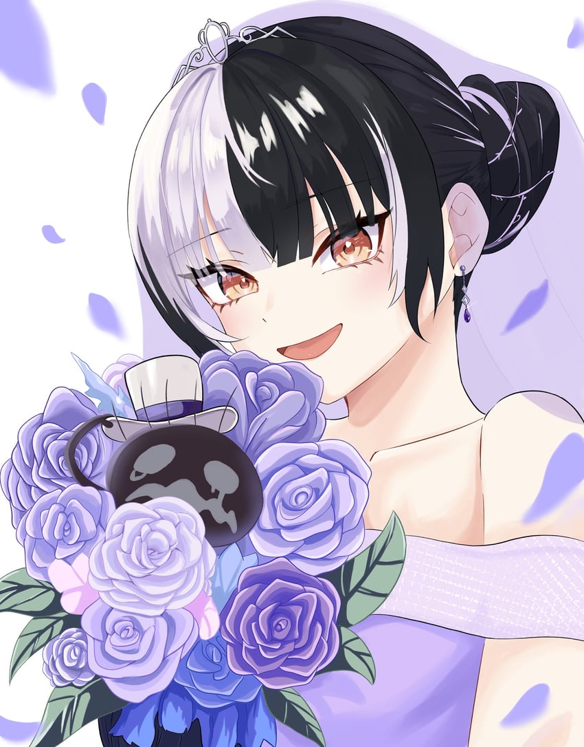 shiori novella and yorick (hololive and 1 more) drawn by soraha_123