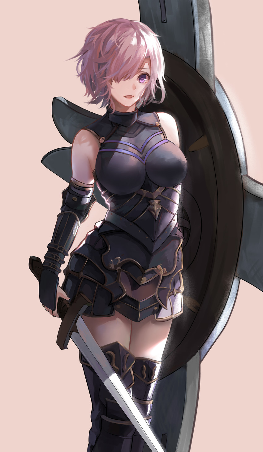 mash kyrielight (fate and 1 more) drawn by milu_(pixiv8523021)