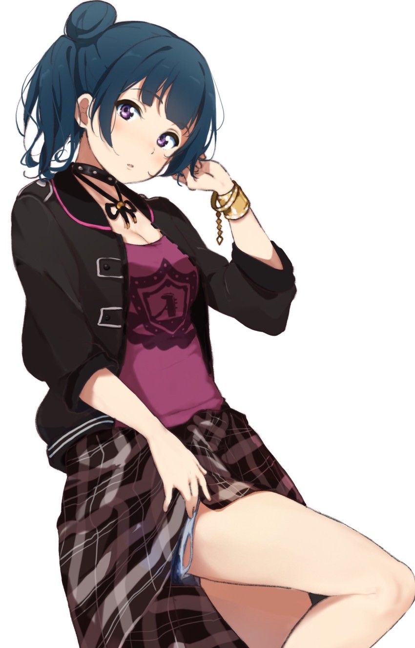 tsushima yoshiko (love live! and 2 more) drawn by icehotmilktea
