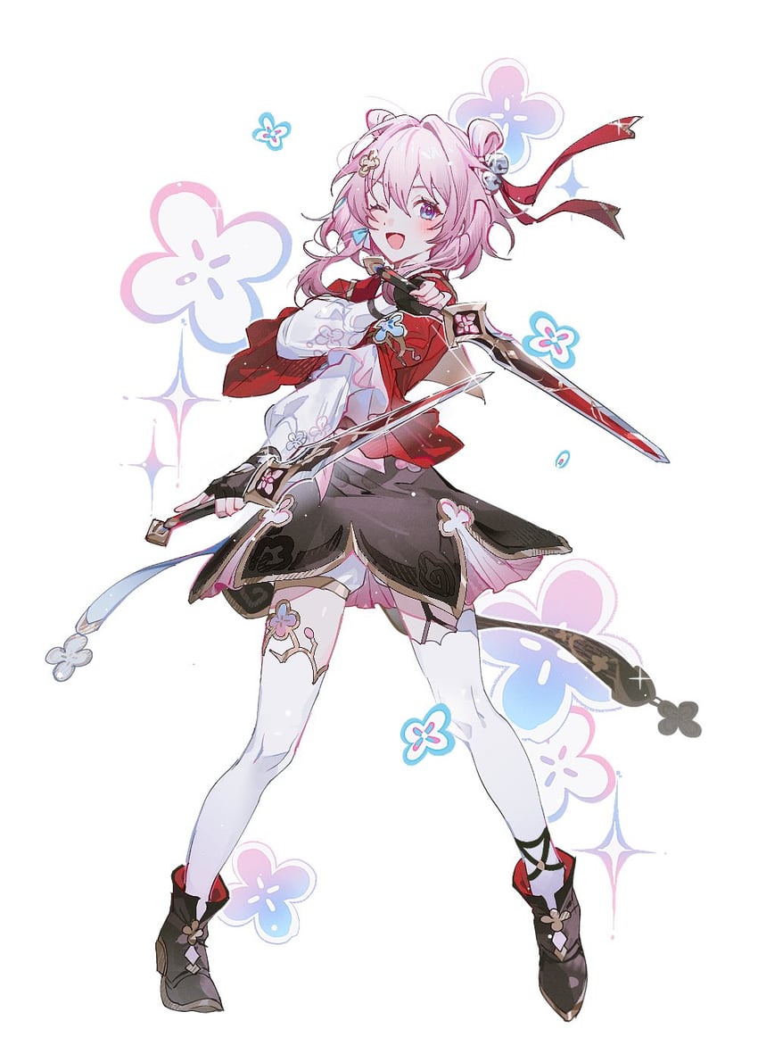 march 7th (honkai and 1 more) drawn by kbyskiy