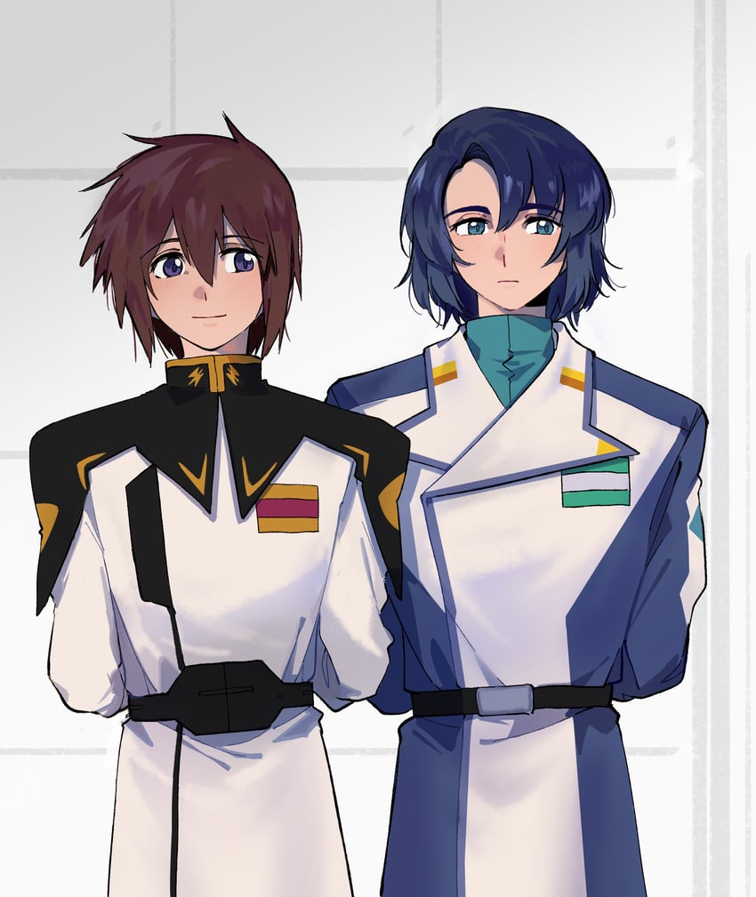 athrun zala and kira yamato (gundam and 2 more) drawn by relaxed75