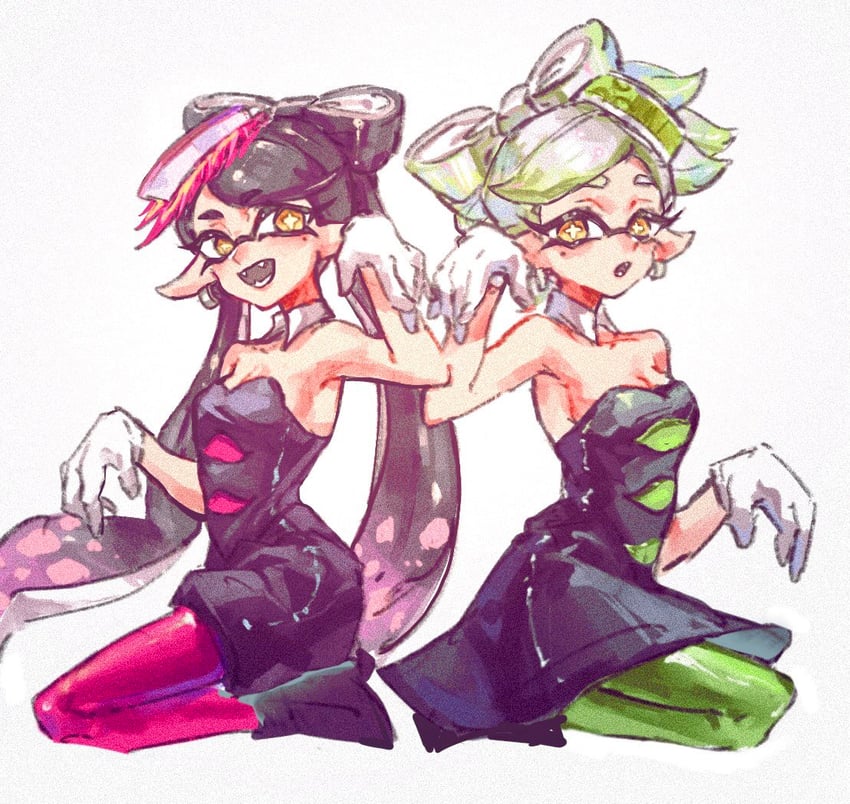 callie and marie (splatoon and 1 more) drawn by gucandiyi52092