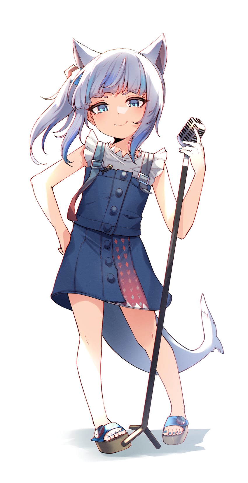 gawr gura (hololive and 1 more) drawn by valefal_coneri