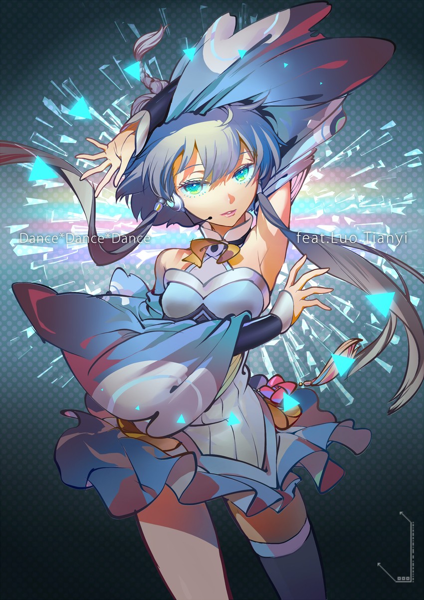 luo tianyi and luo tianyi v3 (vocaloid and 1 more) drawn by kisekiguiji