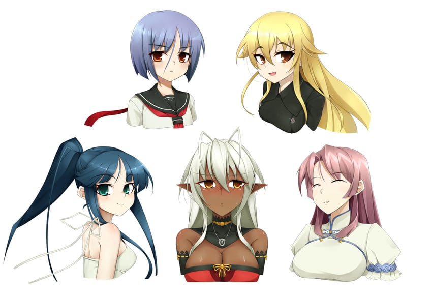 sansei muramasa, ashikaga chachamaru, ootori kanae, ayane ichijou, and minato hikaru (soukou akki muramasa) drawn by aokk666