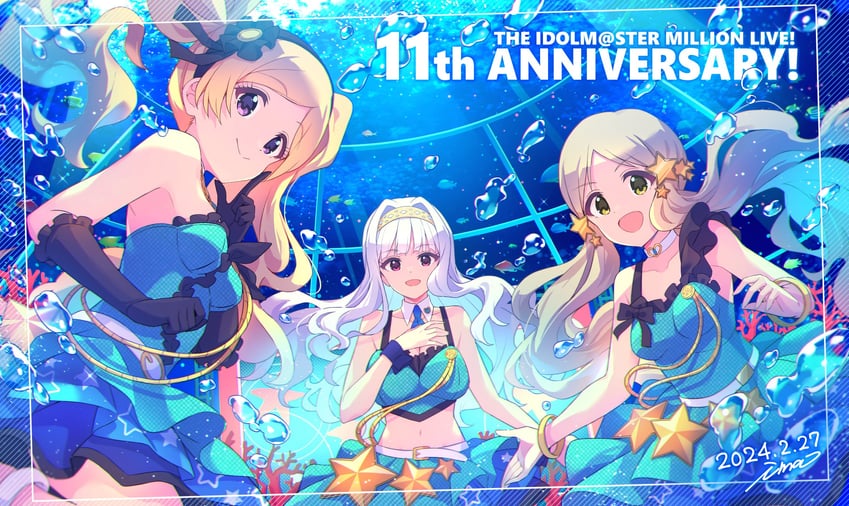 shijou takane, handa roco, and emily stewart (idolmaster and 2 more) drawn by ima_(lm_ew)
