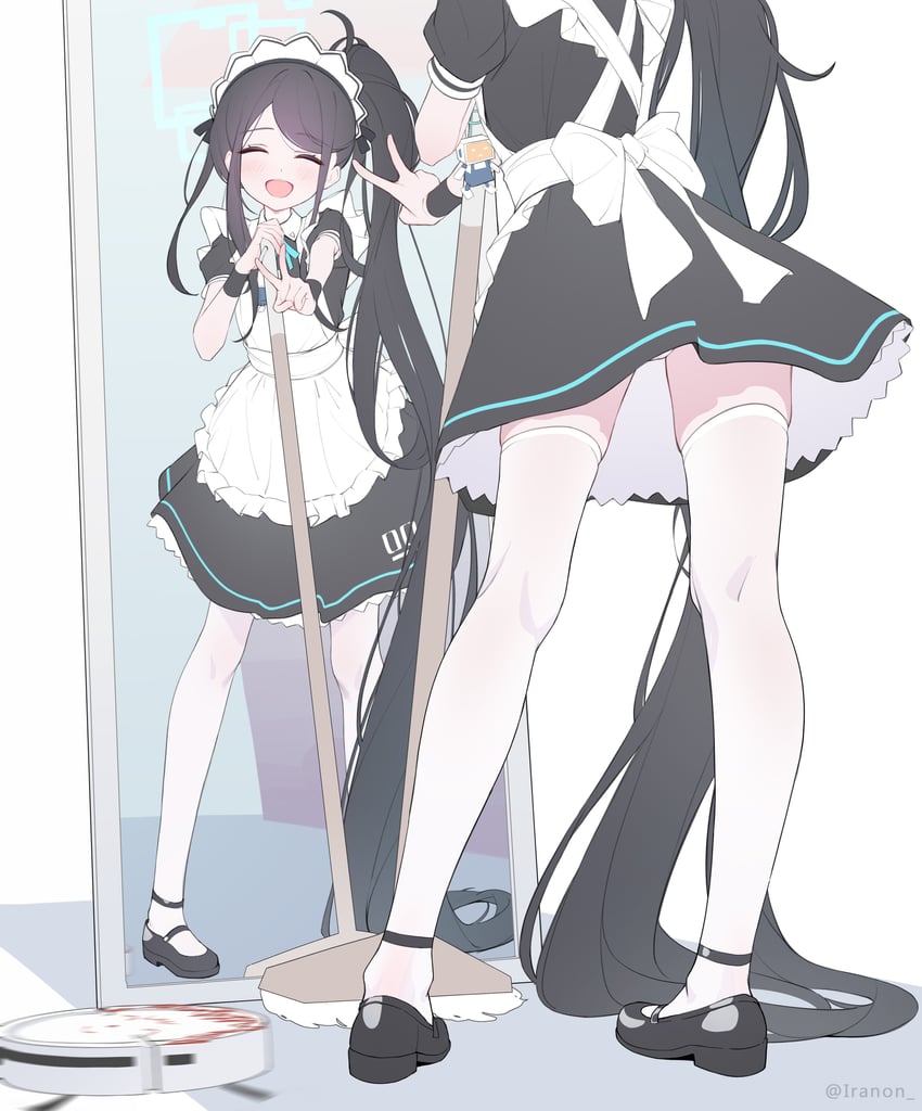 sensei, doodle sensei, aris, and kei (blue archive) drawn by iranon_(new_iranon)