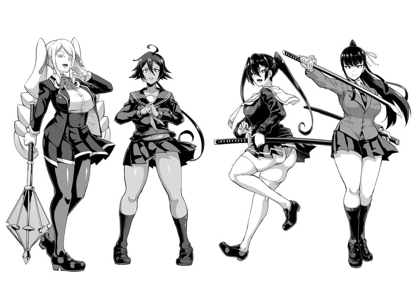 nanako von meinsfelt and kusanagi mio (original) drawn by fan_no_hitori