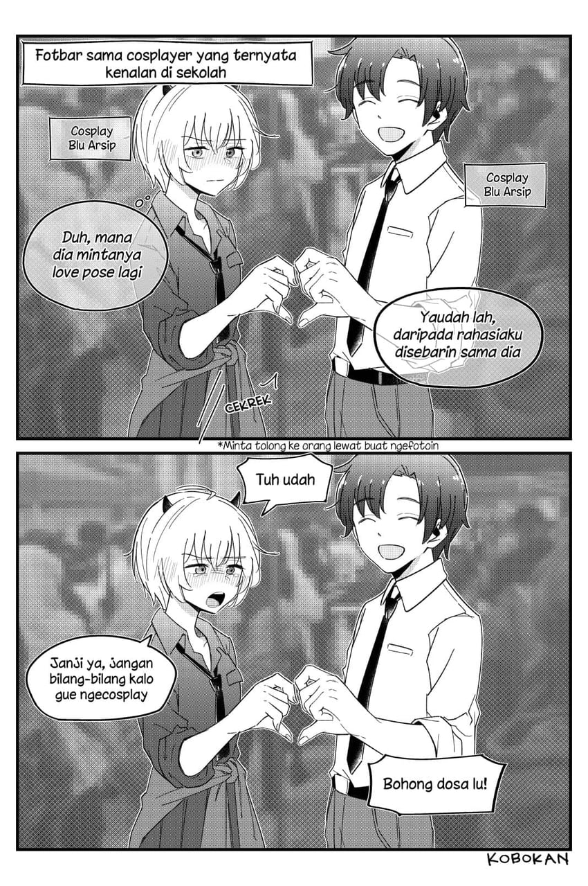 sensei and erika (original and 1 more) drawn by kurokobokan
