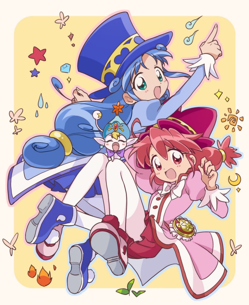 fine, rein, and pumo (fushigiboshi no futago hime) drawn by suzuki_(2red_moon3)