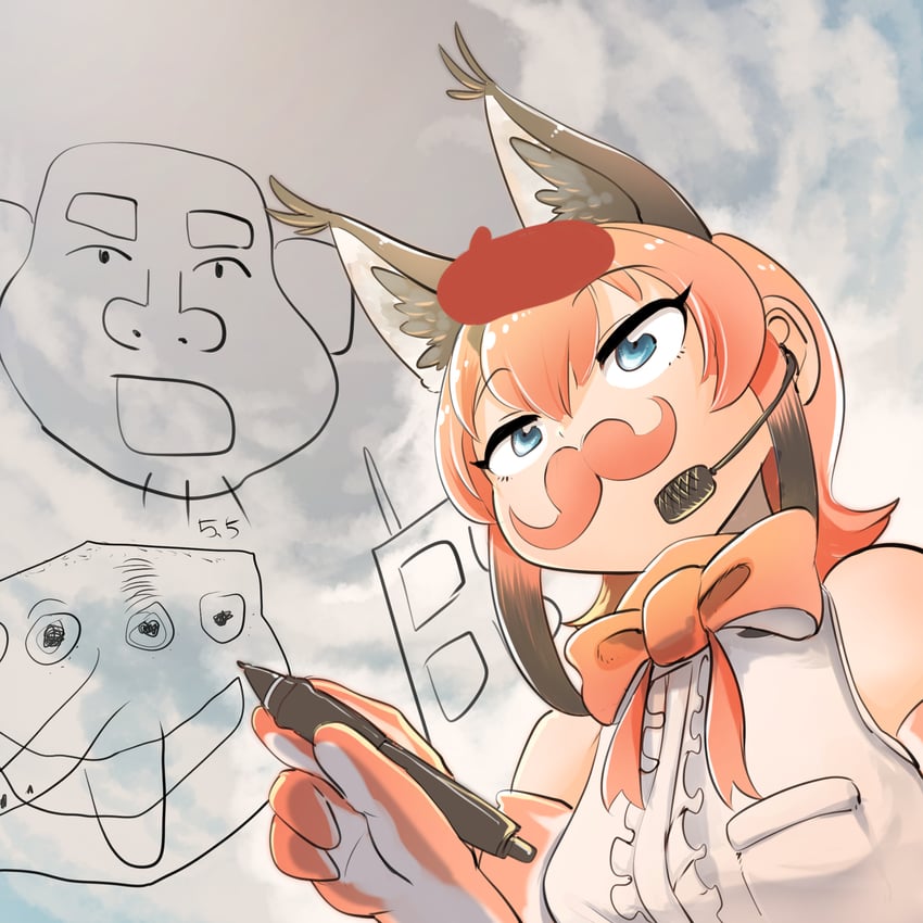 caracal (kemono friends and 1 more) drawn by mcgunngu