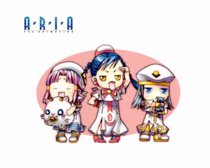 mizunashi akari, alice carroll, aika granzchesta, aria pokoteng, and hime granzchesta (aria) drawn by amano_kozue