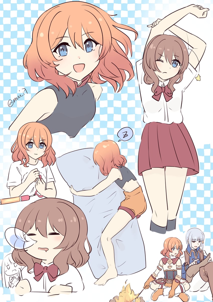 muimi and okto (princess connect!) drawn by coruscation
