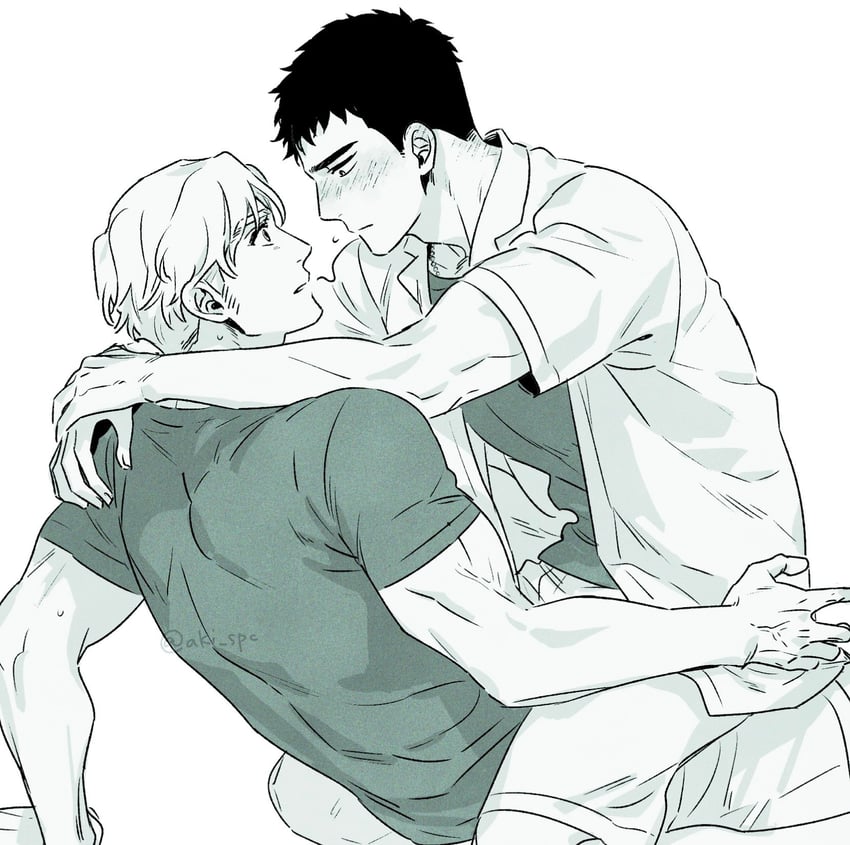 ao isami and lewis smith (yuuki bakuhatsu bang bravern) drawn by aki_(supekutooru)