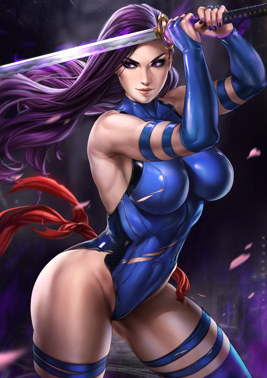 psylocke (marvel and 1 more) drawn by dandon_fuga