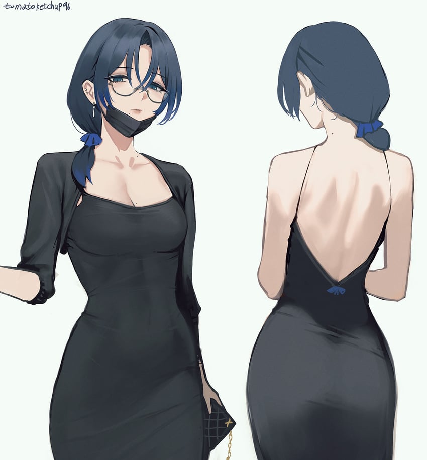 hiodoshi ao (hololive and 1 more) drawn by tomatoketchup96