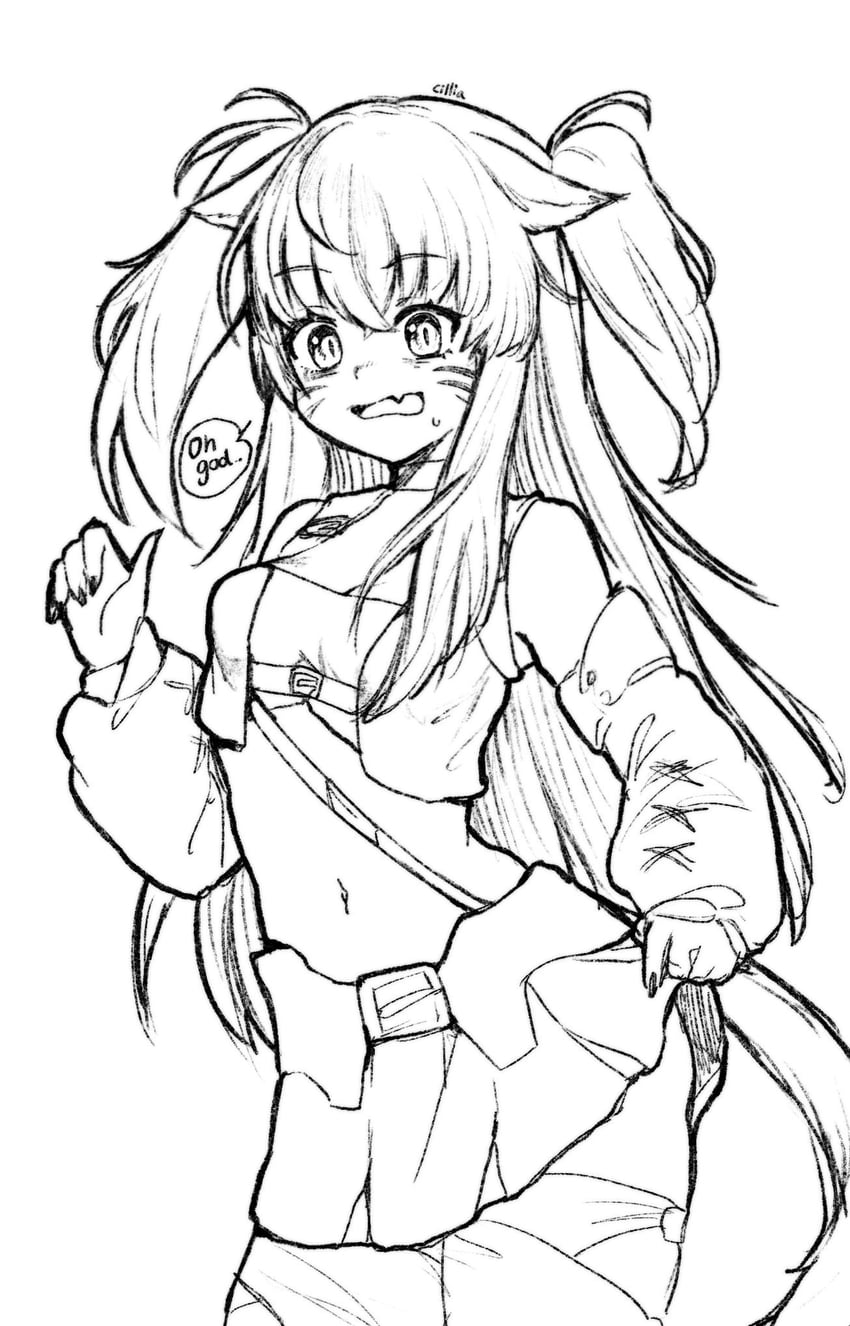 lucy pyre (final fantasy and 2 more) drawn by cillia