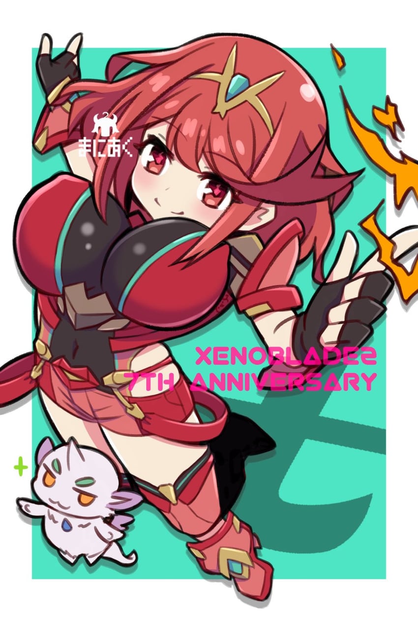 pyra and azurda (xenoblade chronicles and 1 more) drawn by ma2acworks