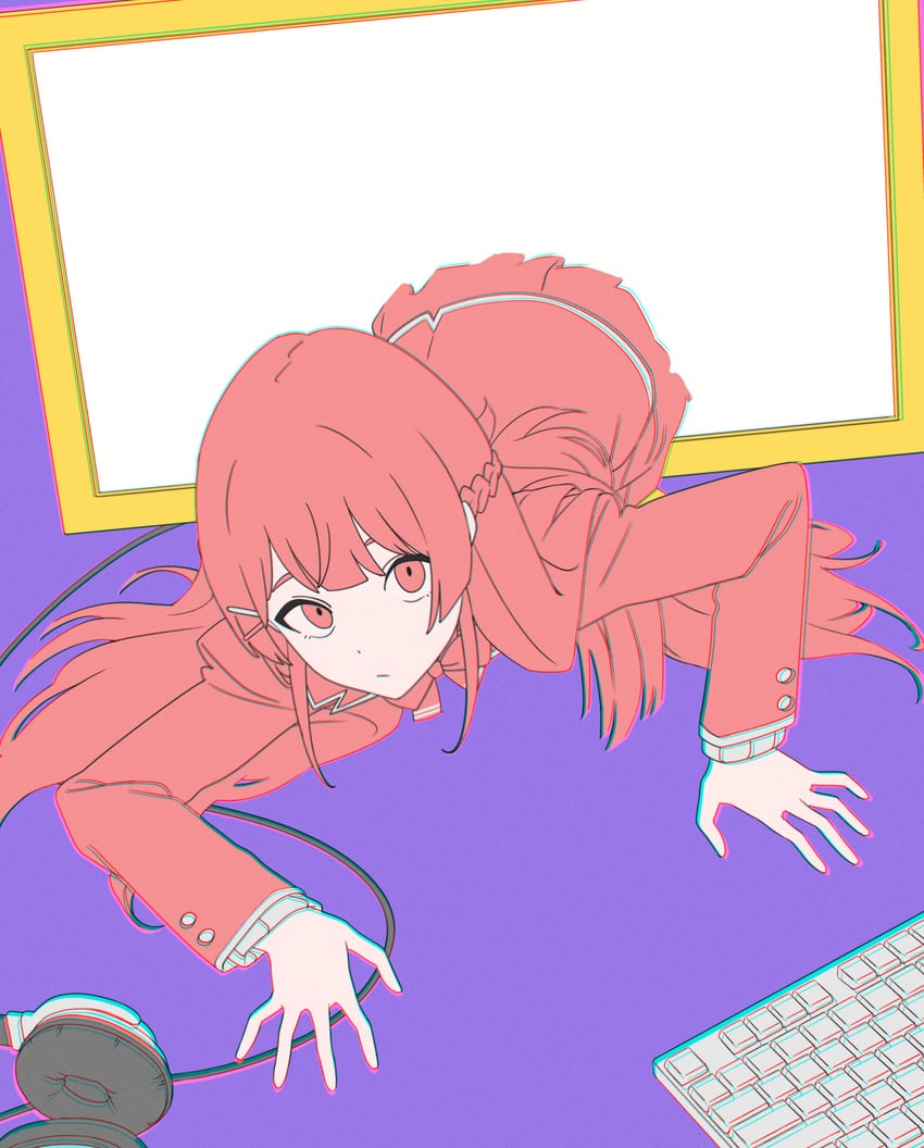 tsukino mito (nijisanji and 1 more) drawn by mitsutsuka