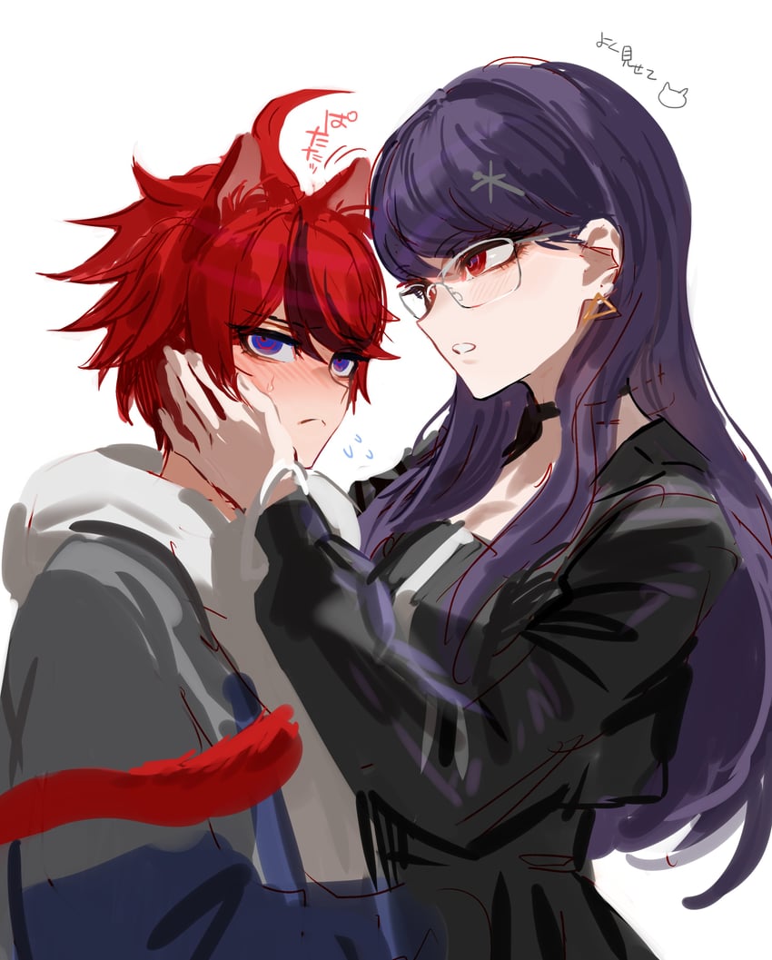 sumino takumi and shizuhara hiruko (the hundred line -last defense academy-) drawn by fug_uai