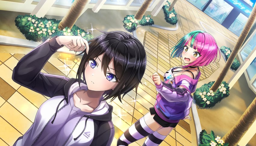 suminoe shion and helly lewis (dolphin wave) drawn by ootomo_takuji