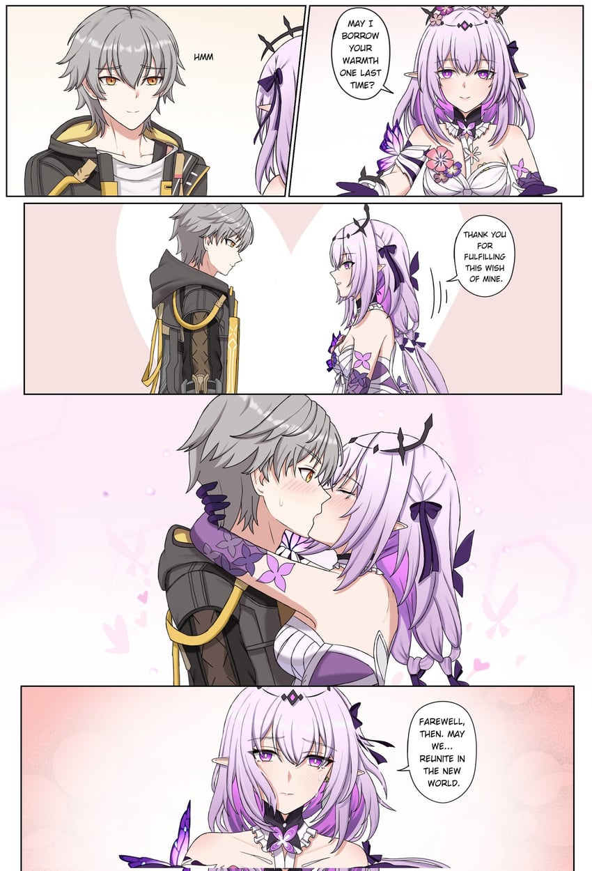 trailblazer, caelus, and castorice (honkai and 1 more) drawn by na_(naneesan1)