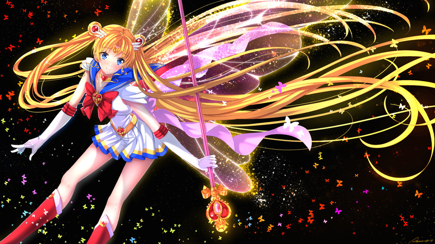 tsukino usagi, sailor moon, and super sailor moon (bishoujo senshi sailor moon and 1 more) drawn by swordsouls