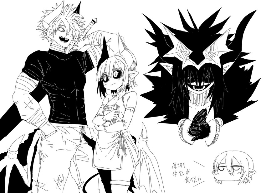 seizaverus, mephisto pheles, and mordred (shinrabanshou) drawn by zyugoya