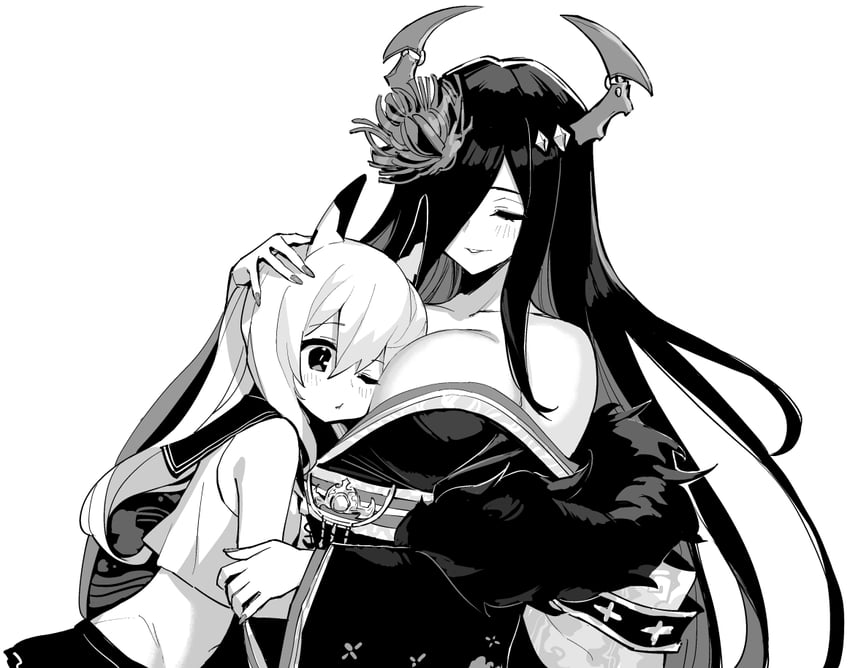 ayanami and friedrich der grosse (azur lane and 1 more) drawn by hori_(hori_no_su)