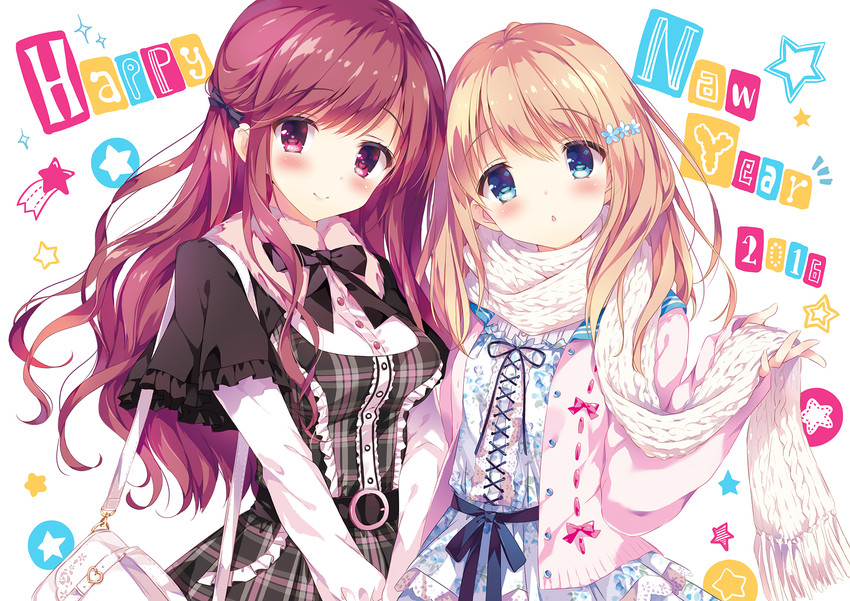 momoi saki and shirayuri riko (original) drawn by kimishima_ao