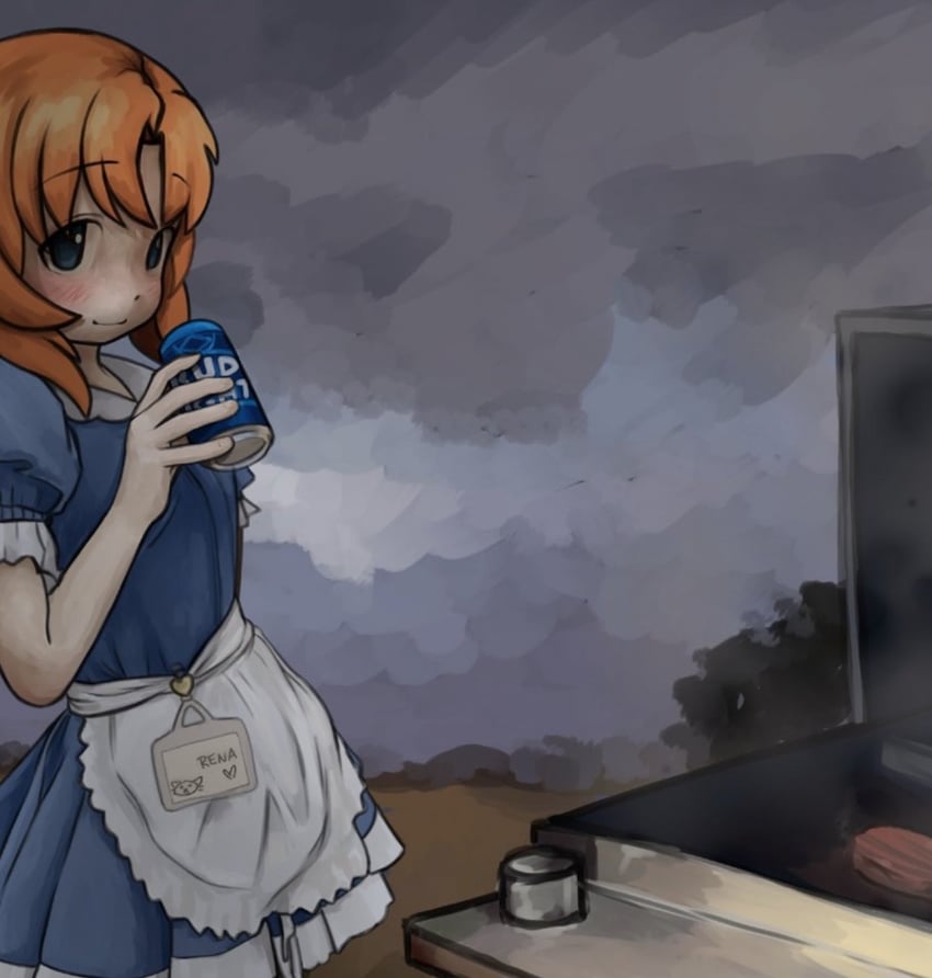 ryuuguu rena (higurashi no naku koro ni) drawn by zoolpal