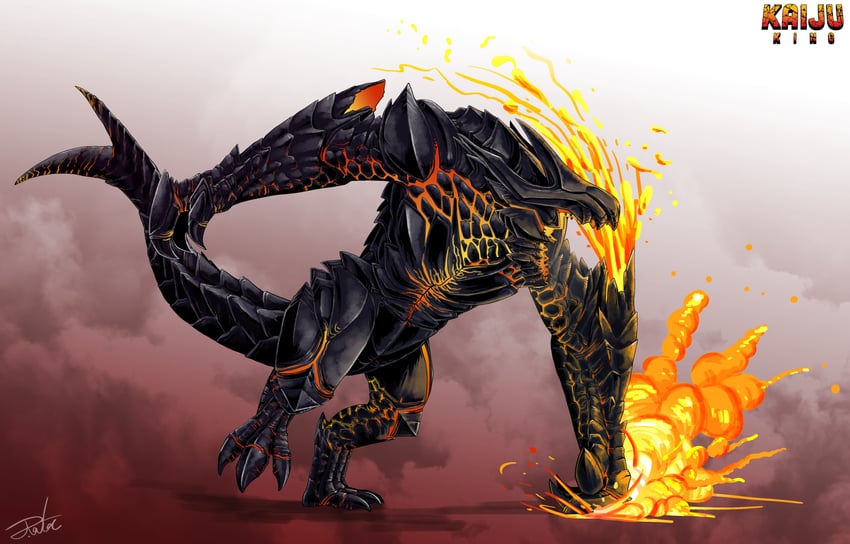 obsidius (godzilla and 1 more) drawn by gugenheim98