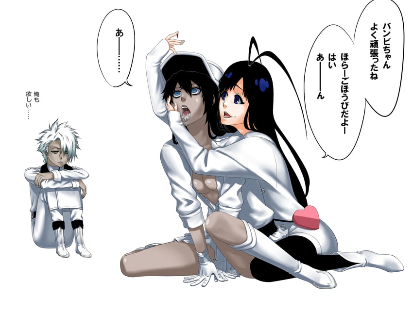 bambietta basterbine, hitsugaya toushirou, and giselle gewelle (bleach and 1 more) drawn by bleachist