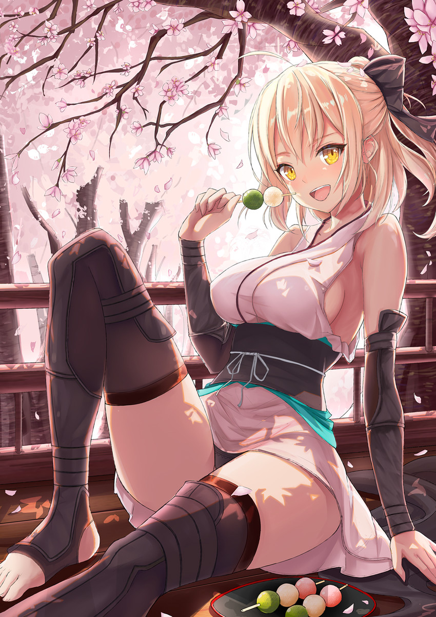 okita souji (fate and 1 more) drawn by zhi_yu_(siro800102)