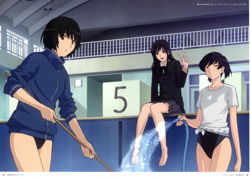 nanasaki ai, morishima haruka, and tsukahara hibiki (amagami) drawn by sugimoto_isao