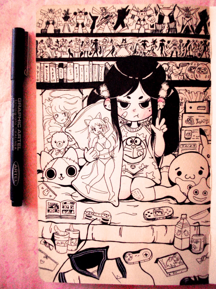 hatsune miku, kaname madoka, pikachu, sonic the hedgehog, ultimate madoka, and 5 more (original and 9 more) drawn by crisalys