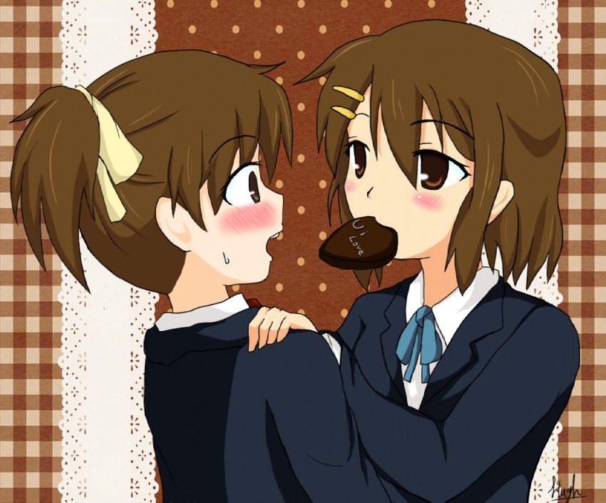 hirasawa yui and hirasawa ui (k-on!) drawn by lion_hugh