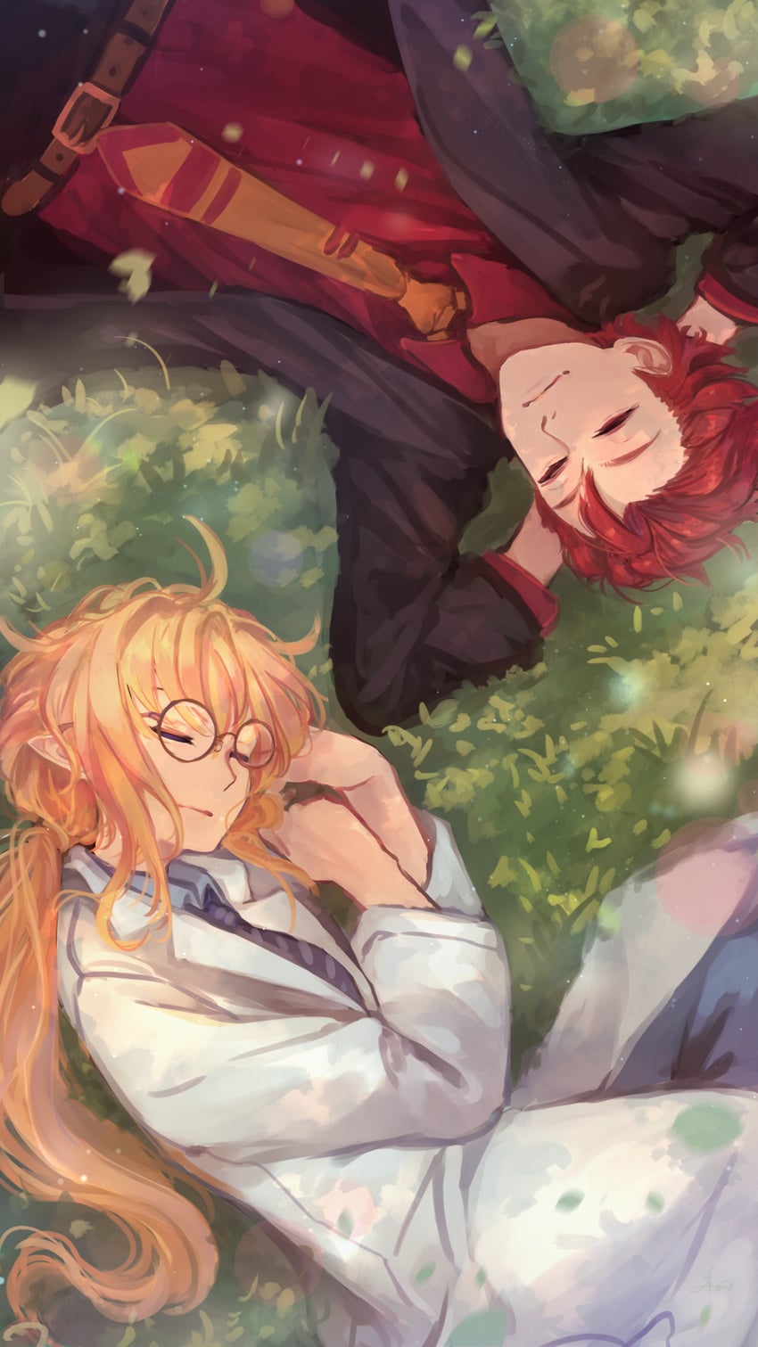 kassias grandiel and baldinar les meudias (grand chase) drawn by cyasha