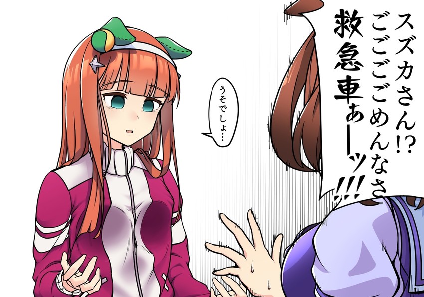 silence suzuka and meisho doto (umamusume) drawn by sugar_desu