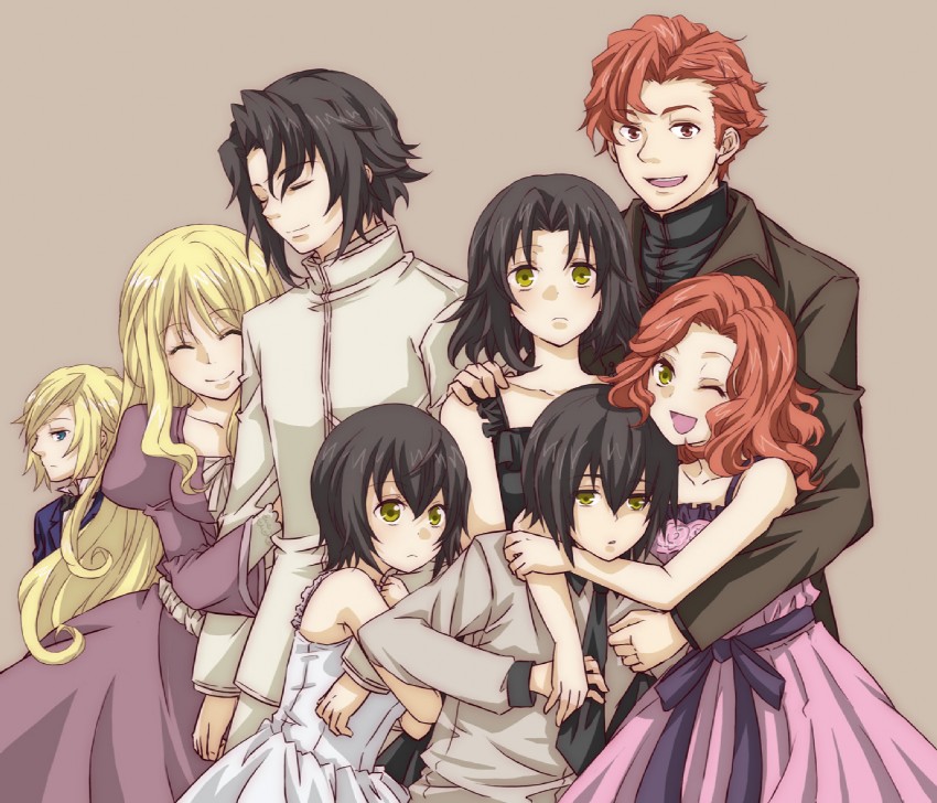 chane laforet, claire stanfield, huey laforet, monica campanella, riza laforet, and 3 more (baccano!) drawn by guratan-hige
