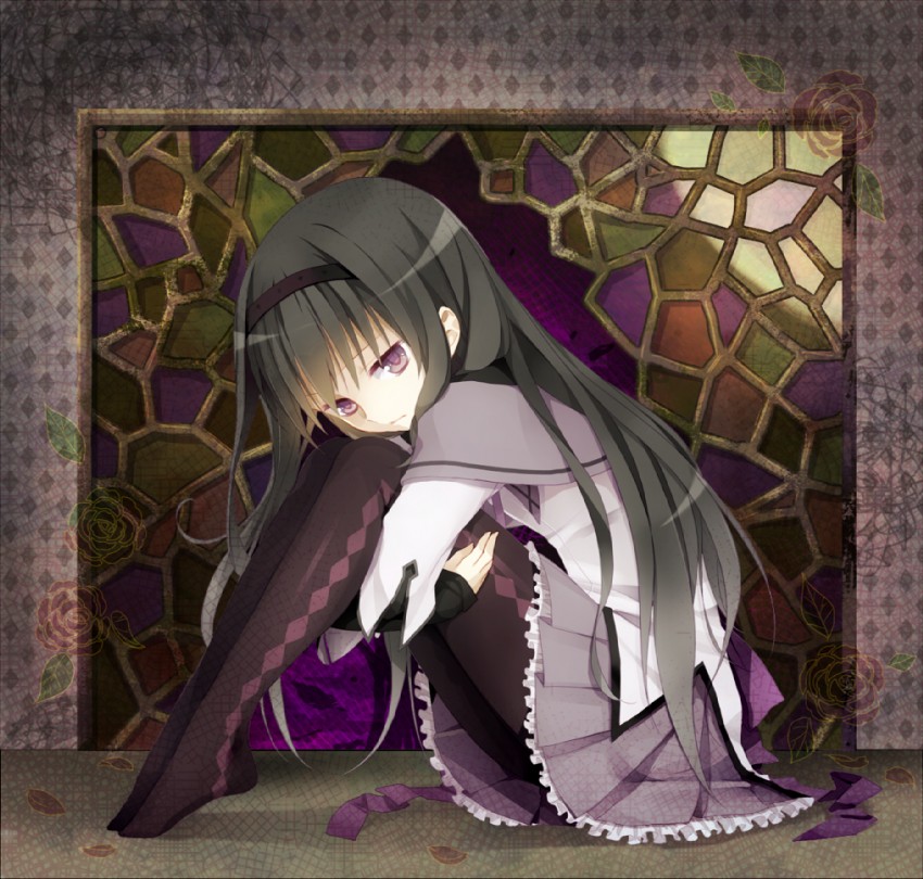 akemi homura (mahou shoujo madoka magica) drawn by akira_(ku0427)