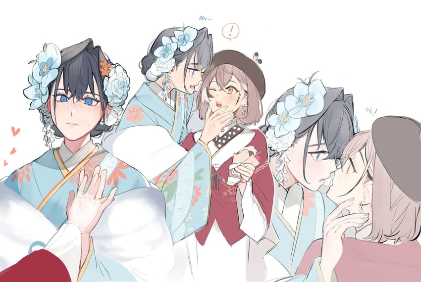 ouro kronii and nanashi mumei (hololive and 1 more) drawn by eus_ing