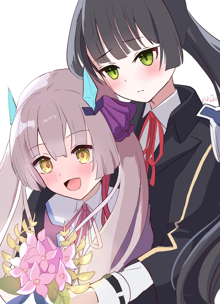 natsume inori and ogasawara hisame (heaven burns red) drawn by smyin_rii