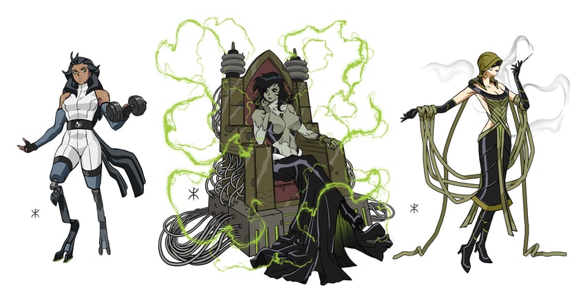 snare-oh, frankenstrike, and blitzwolfer (ben 10) drawn by apoloniodraws