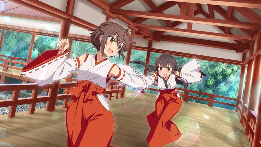 etou kanami and juujou hiyori (toji no miko and 1 more)
