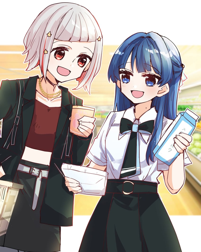 murano sayaka and yugiri tsuzuri (love live! and 1 more) drawn by kanduki_kamibukuro