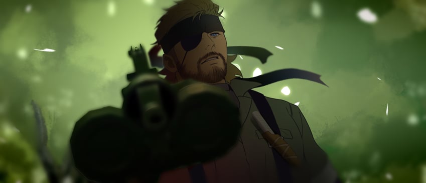 naked snake (metal gear and 1 more) drawn by nanoli21