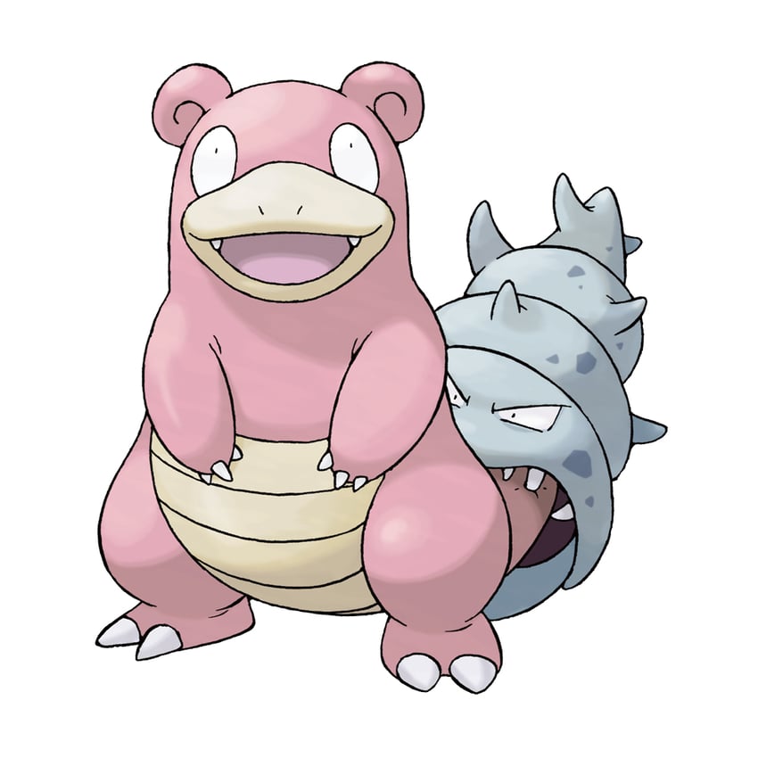 slowbro (pokemon and 1 more) drawn by sugimori_ken