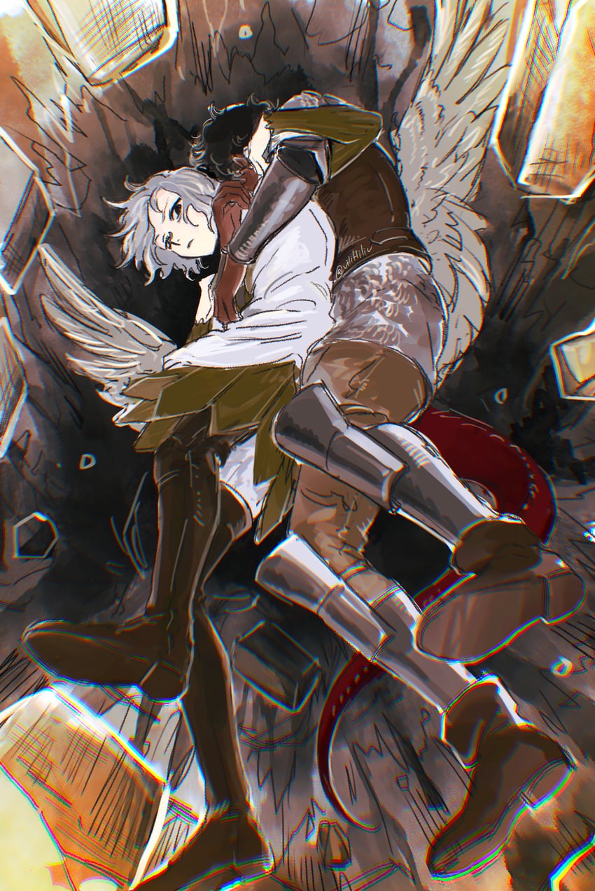 falin touden, mithrun, and kabru (dungeon meshi) drawn by vilihiliv