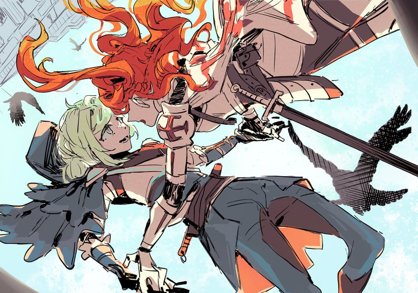 vertin and sonetto (reverse:1999 and 1 more) drawn by ying_(suetmo)